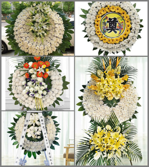 山东济宁微山县南阳镇龚庄村花圈速递